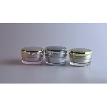 Round Shape Luxury Cosmetics Cream Empty Acrylic Jar